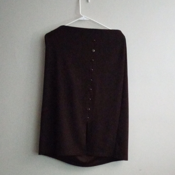 NYC Espresso Pencil Skirt - Picture 1 of 2